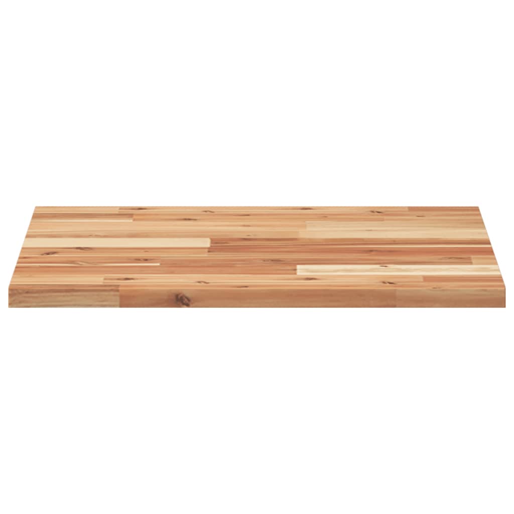 Piano Tavolo Quadrato 50x50x2 cm in Legno Massello di Acacia