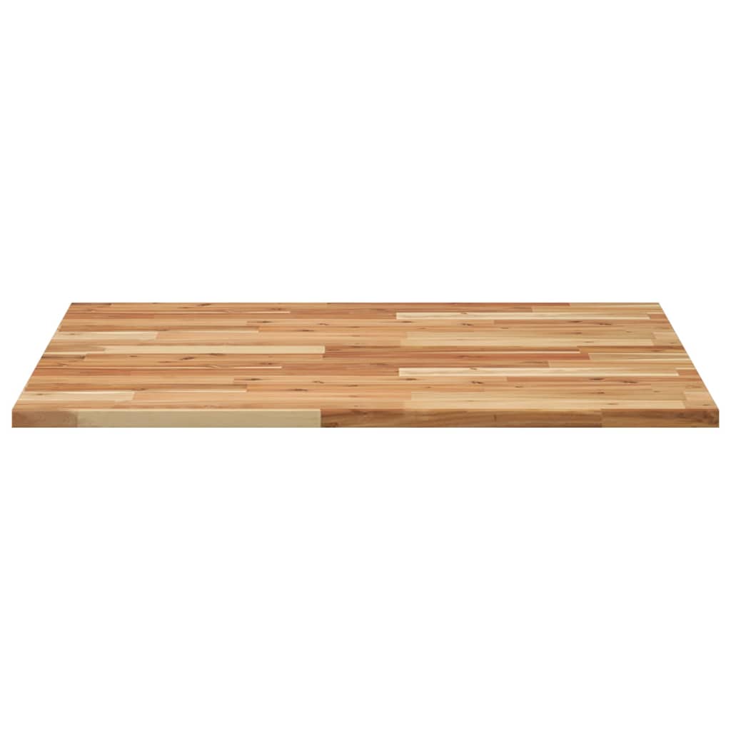 Piano Tavolo Quadrato 80x80x2 cm in Legno Massello di Acacia
