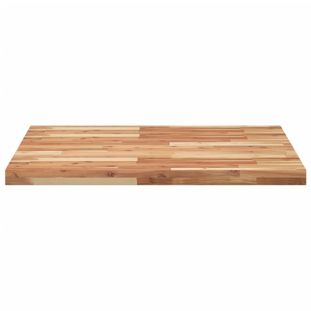 Piano Tavolo Quadrato 80x80x4 cm in Legno Massello di Acacia