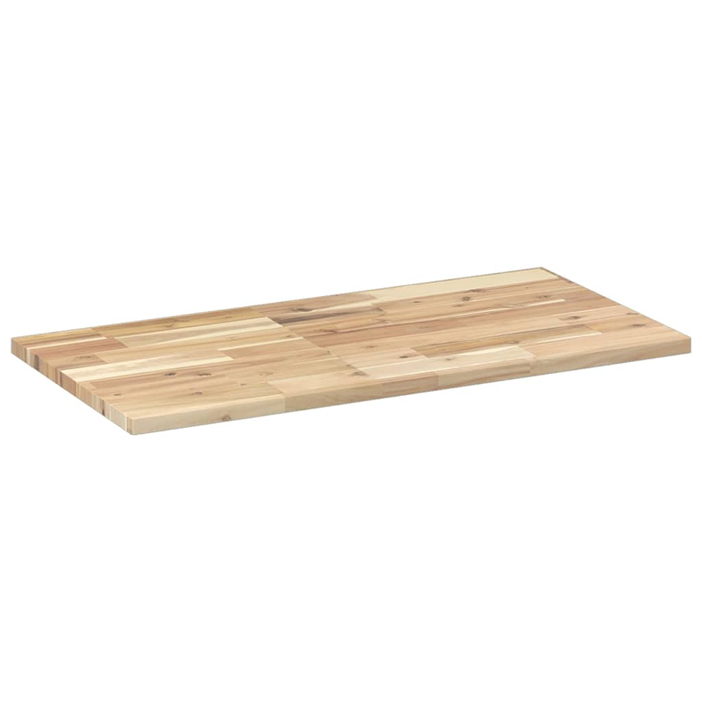 Piano per Tavolo 60x40x2cm Rettangolare Legno Massello Acacia