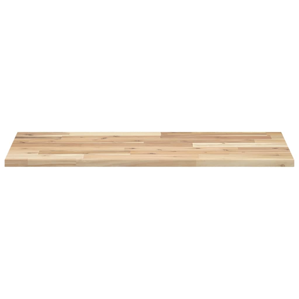 Piano per Tavolo 100x40x2cm Rettangolare Legno Massello Acacia