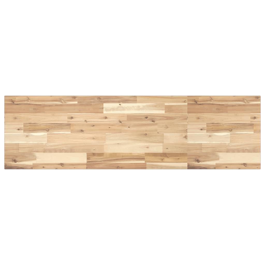 Piano per Tavolo 120x40x2cm Rettangolare Legno Massello Acacia