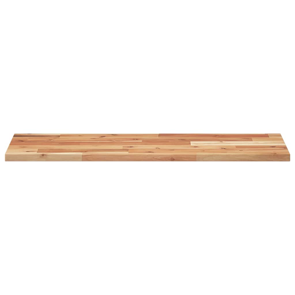 Piano Tavolo Rettangolare 80x30x2cm in Legno Massello di Acacia
