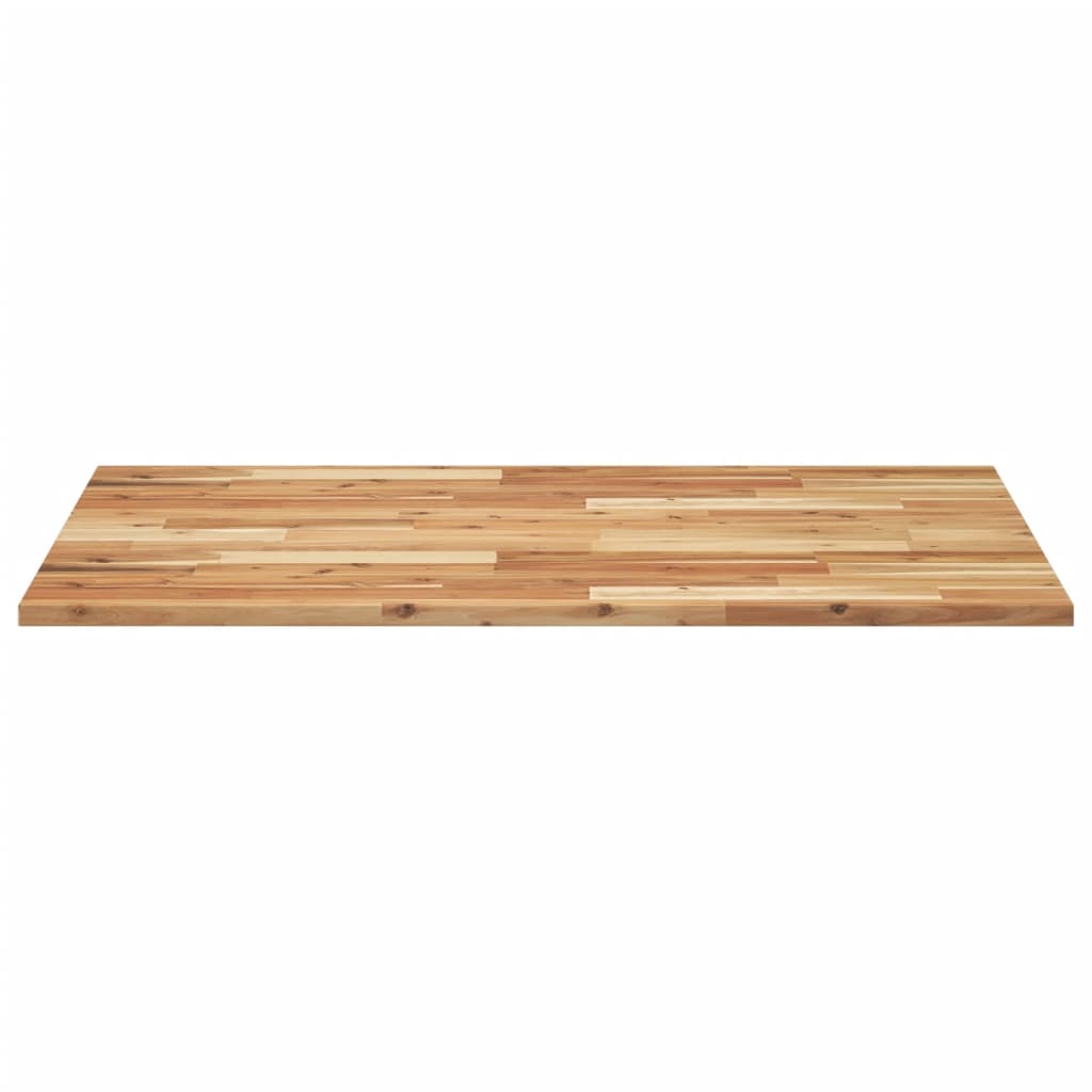 Piano Tavolo Rettangolare 80x70x2cm in Legno Massello di Acacia