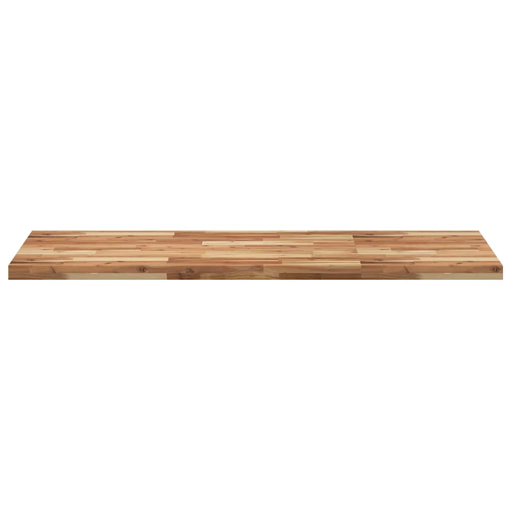 Piano Tavolo Rettangolare 120x60x4cm Legno Massello di Acacia