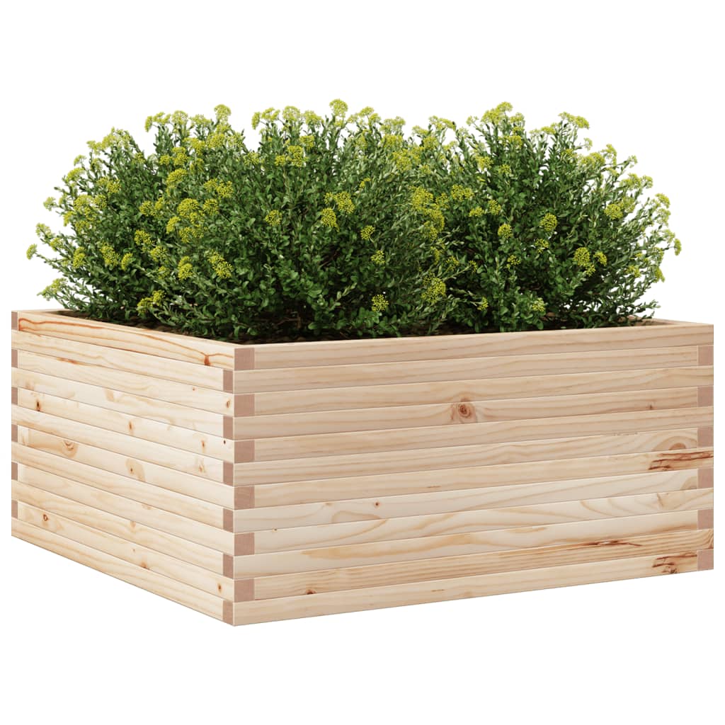 Fioriera da Giardino 100x100x46 cm in Legno Massello di Pino