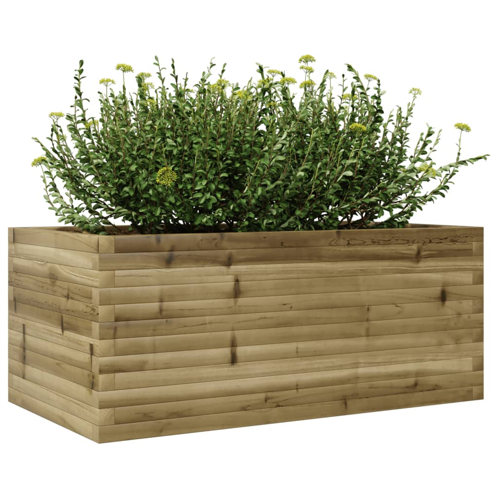 Fioriera da Giardino 110x60x46 cm in Legno di Pino Impregnato