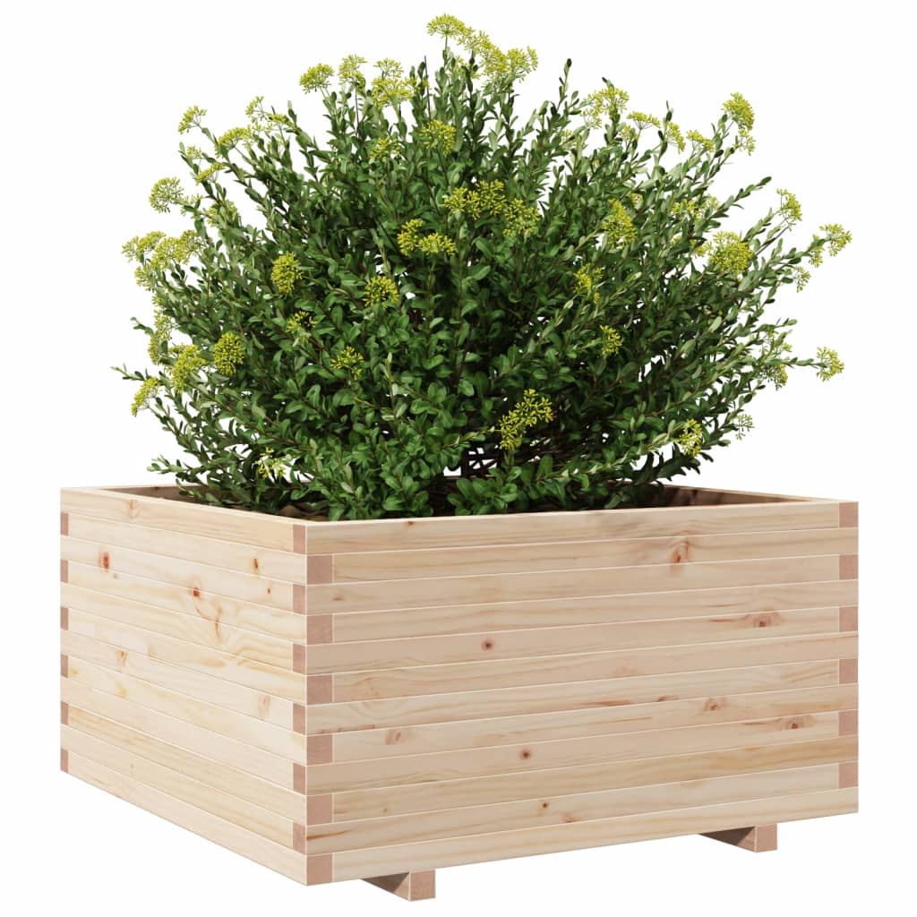 Fioriera da Giardino 90x90x49,5 cm in Legno Massello di Pino