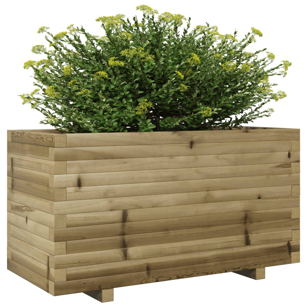Fioriera da Giardino 90x40x49,5 cm in Legno di Pino Impregnato