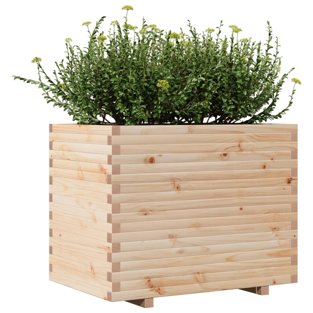 Fioriera da Giardino 90x60x72,5 cm in Legno Massello di Pino