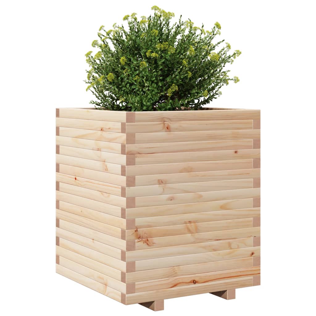 Fioriera da Giardino 60x60x72 cm in Legno Massello di Pino