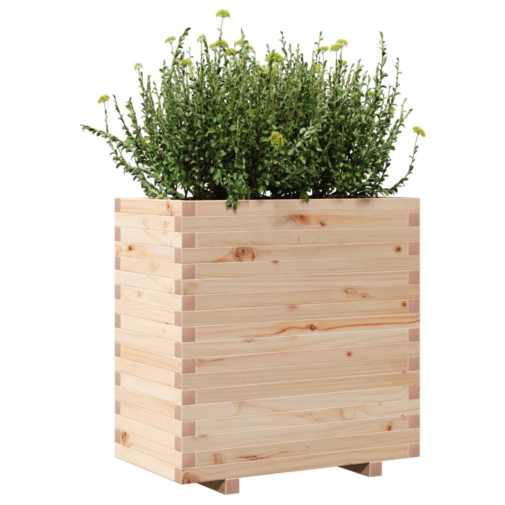 Fioriera da Giardino 70x40x72 cm in Legno Massello di Pino