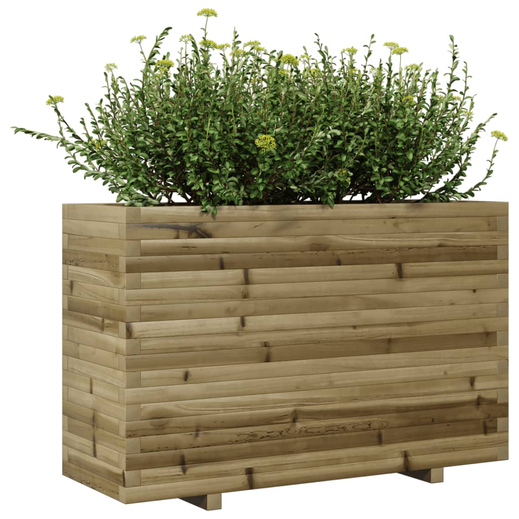 Fioriera da Giardino 110x40x72 cm in Legno di Pino Impregnato