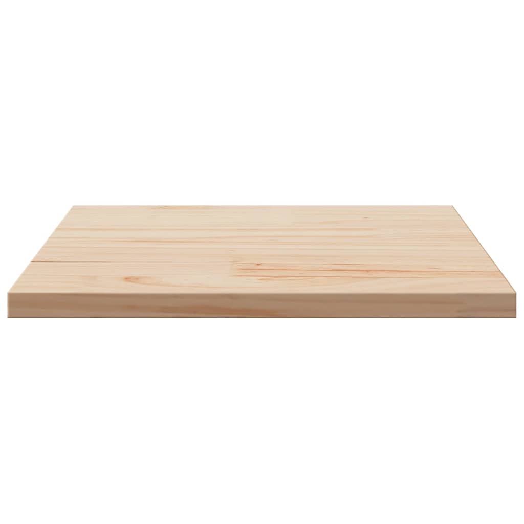 Piano per Tavolo 50x50x2,5 cm Quadrato Legno Massello di Pino