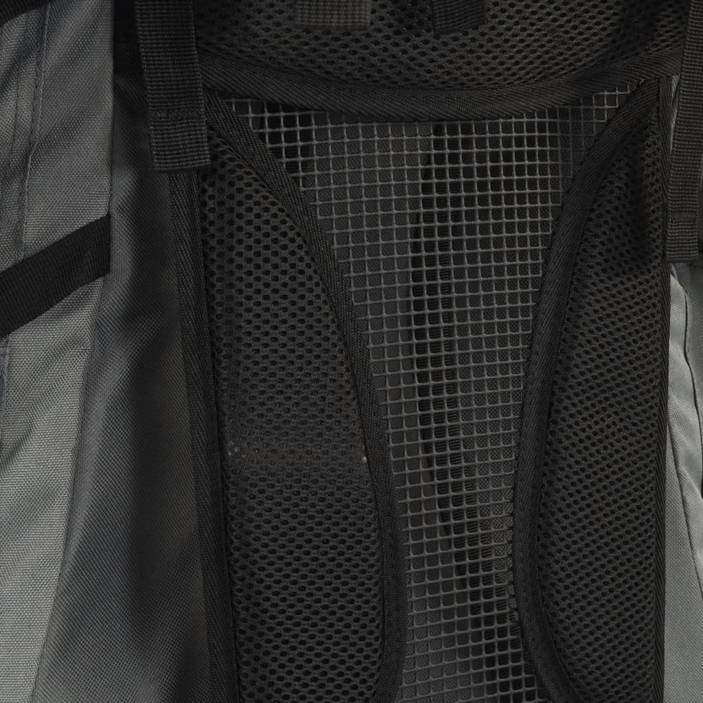 Zaino da Trekking Grigio 60 L in Tessuto Oxford