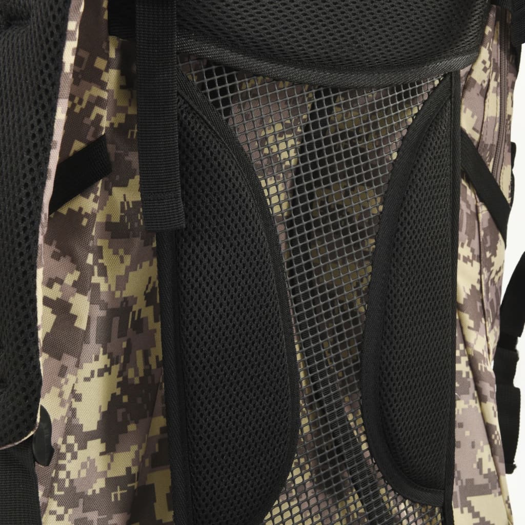 Zaino da Trekking Cammello Mimetico 100 L in Tessuto Oxford