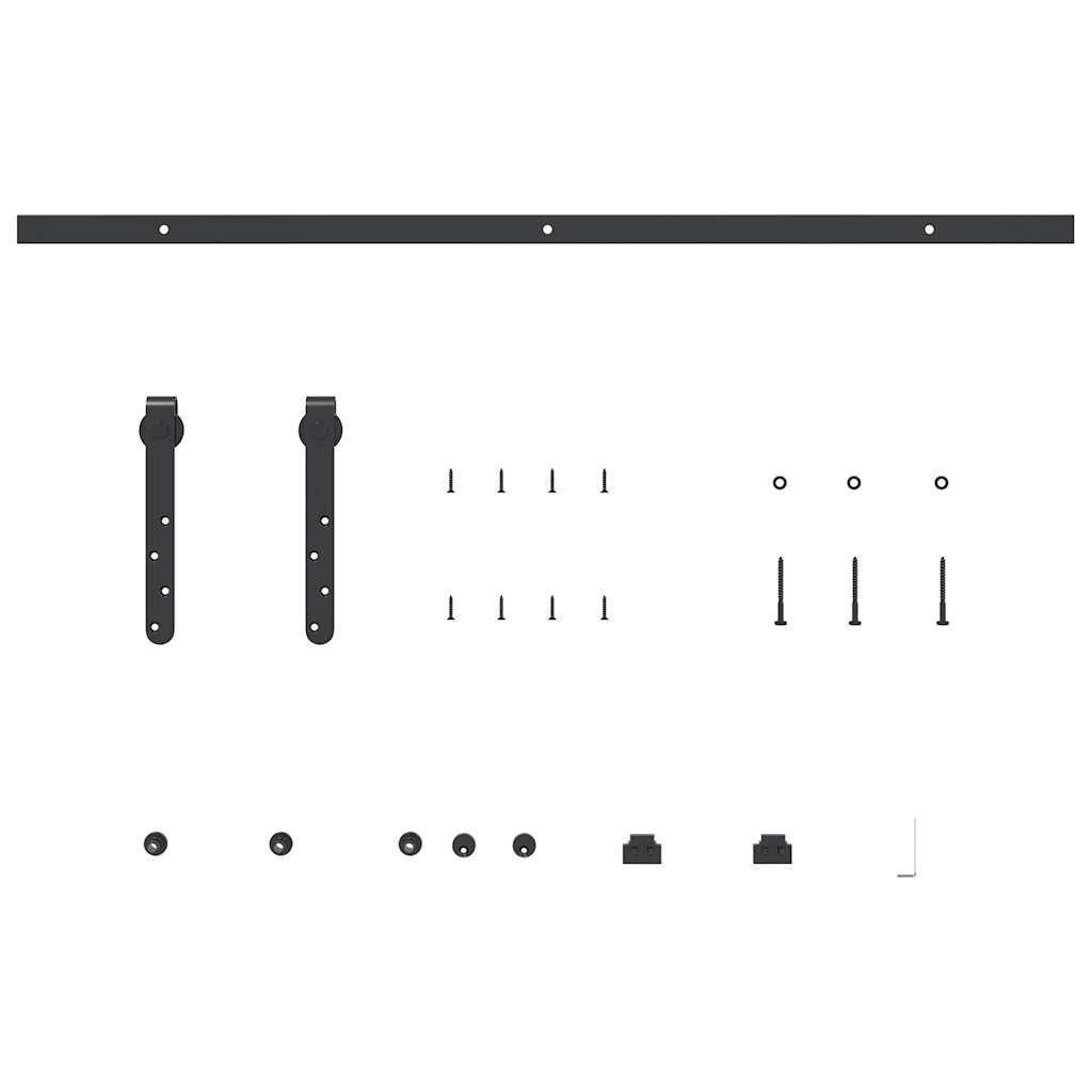 Kit Anta Scorrevole per Armadio 91 cm in Acciaio al Carbonio