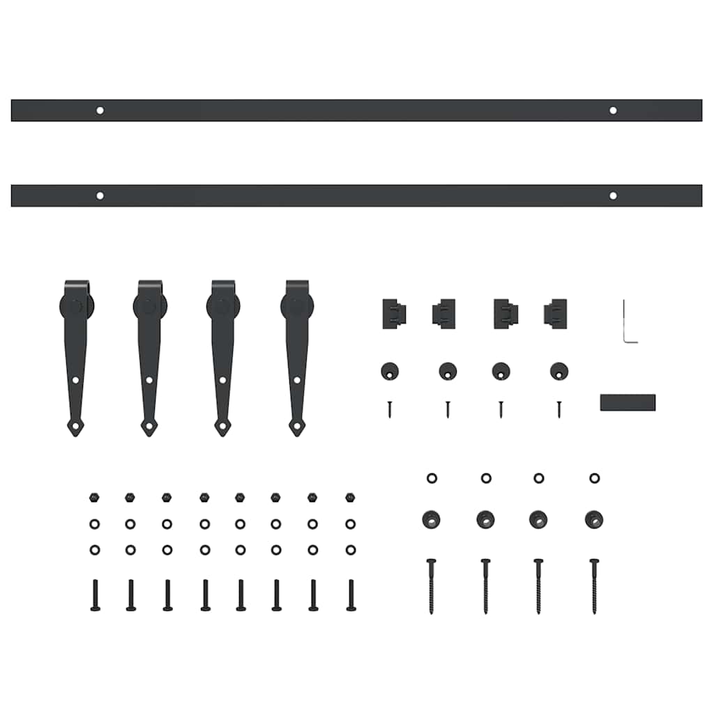 Kit Anta Scorrevole per Armadio 152 cm in Acciaio al Carbonio