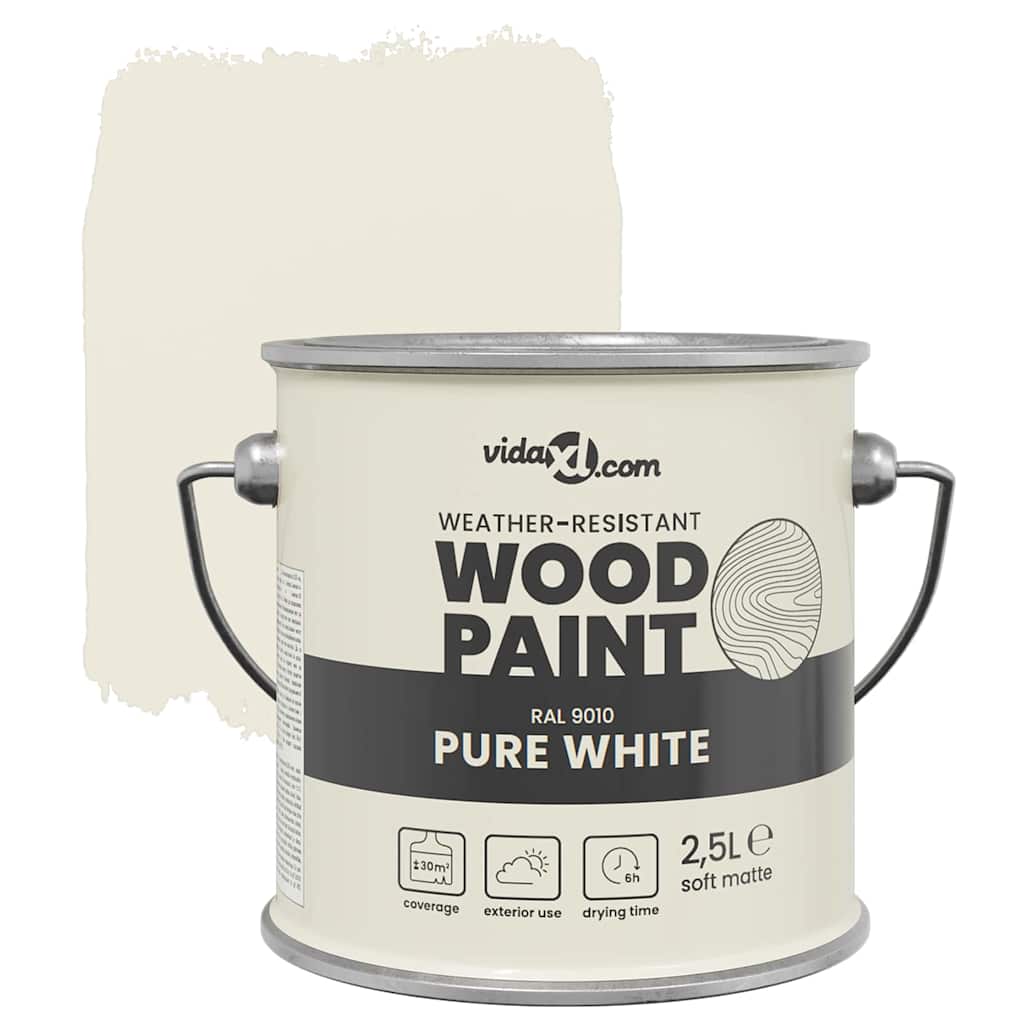 Vernice per legno Bianco 2,5 L Stampa da parete