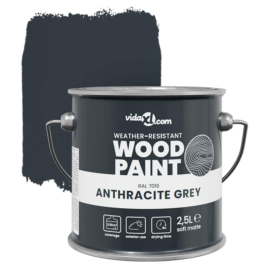 Vernice per legno Grigio 2,5 L Stampa da parete