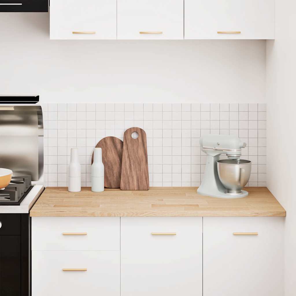 Piano di Lavoro Cucina 120x63,5x2,7 cm Legno Massello Rovere