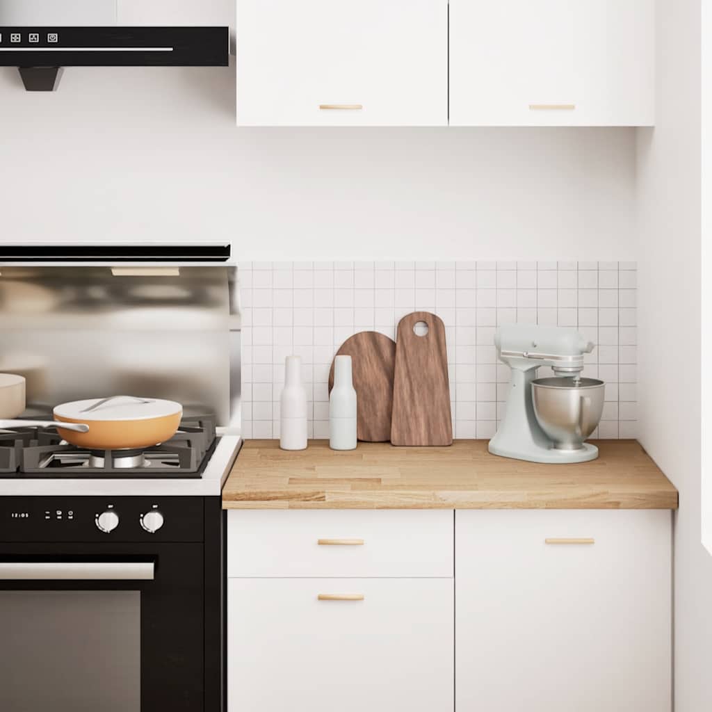Piano di Lavoro Cucina 100x63,5x4 cm Legno Massello Rovere