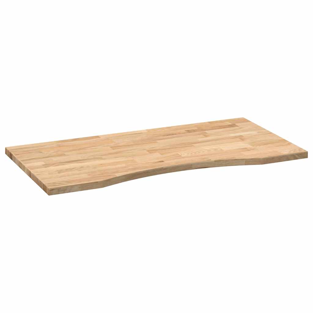 Piano Scrivania 100x60x2,5 cm Rovere Massello Non Trattato