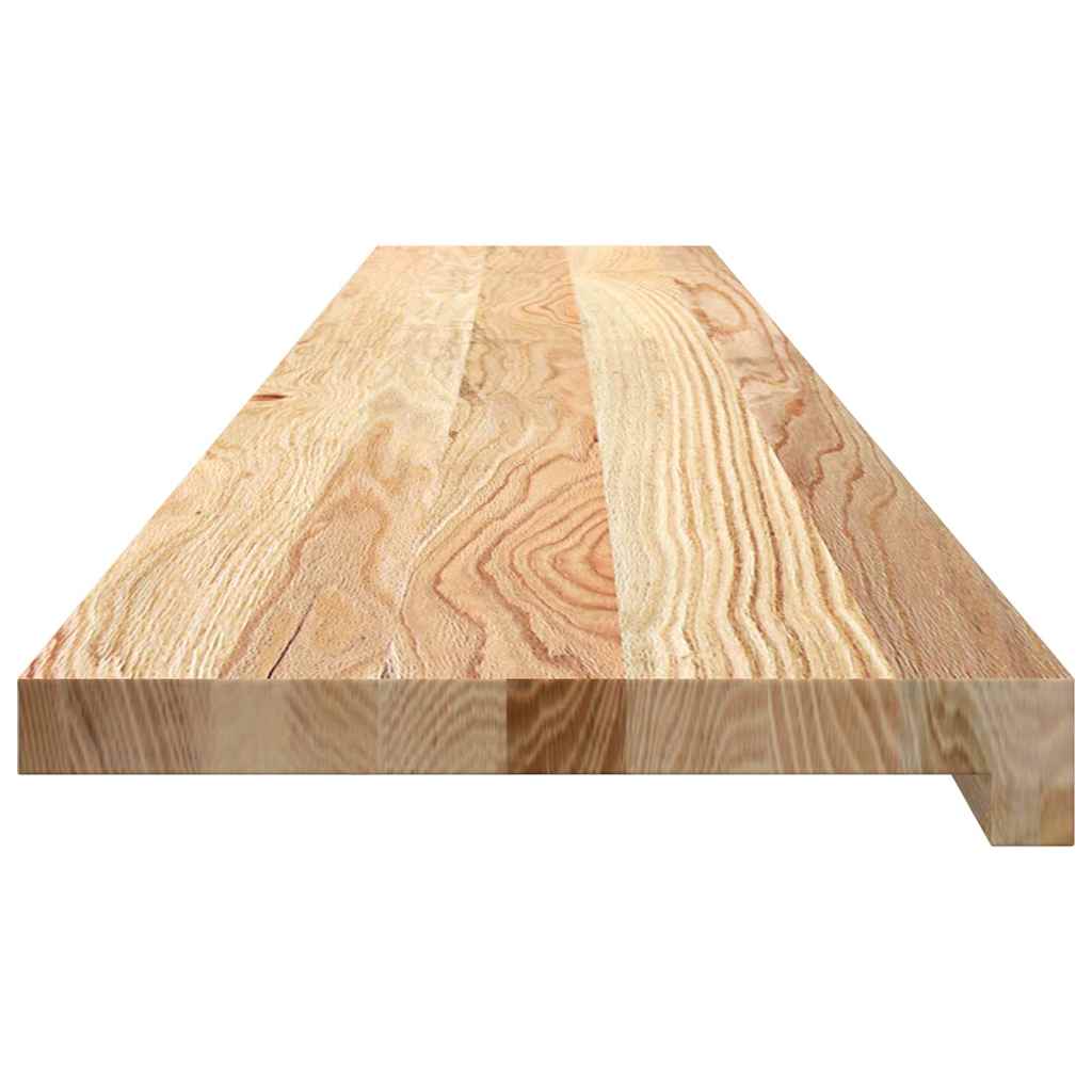 Davanzali 2 pz Non Trattati 140x25x2cm Legno Massello di Rovere