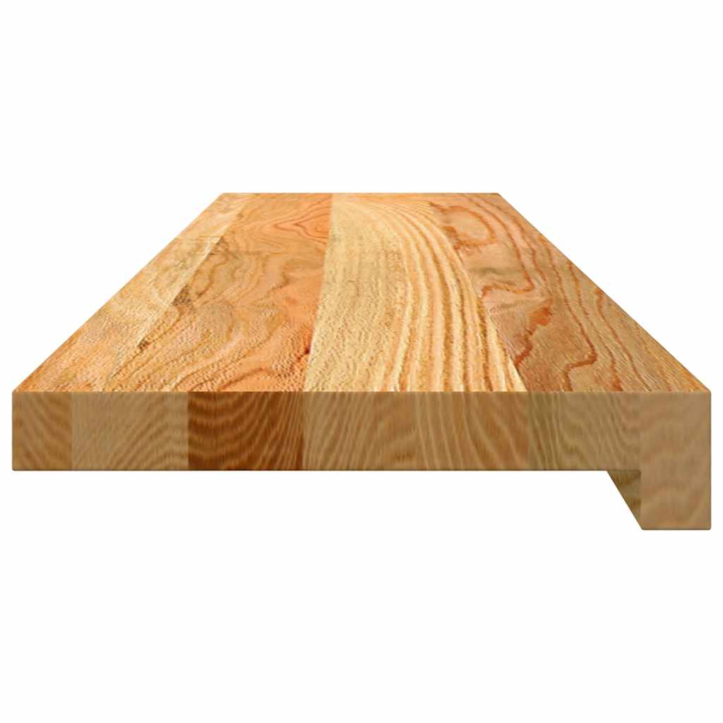 Davanzali 2 pz Marrone Chiaro 90x20x2 cm Legno Massello Rovere