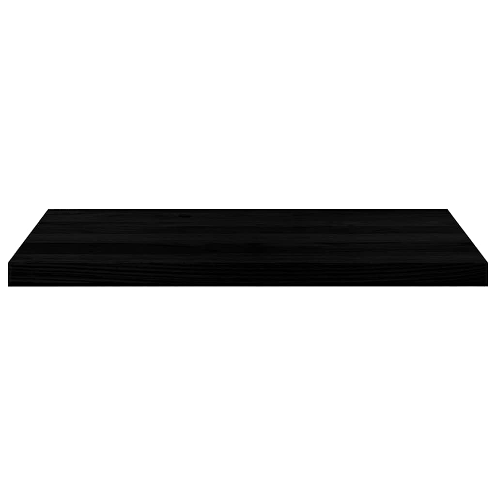 Davanzali 2 pz Marrone Scuro 80x40x2 cm Legno Massello Rovere