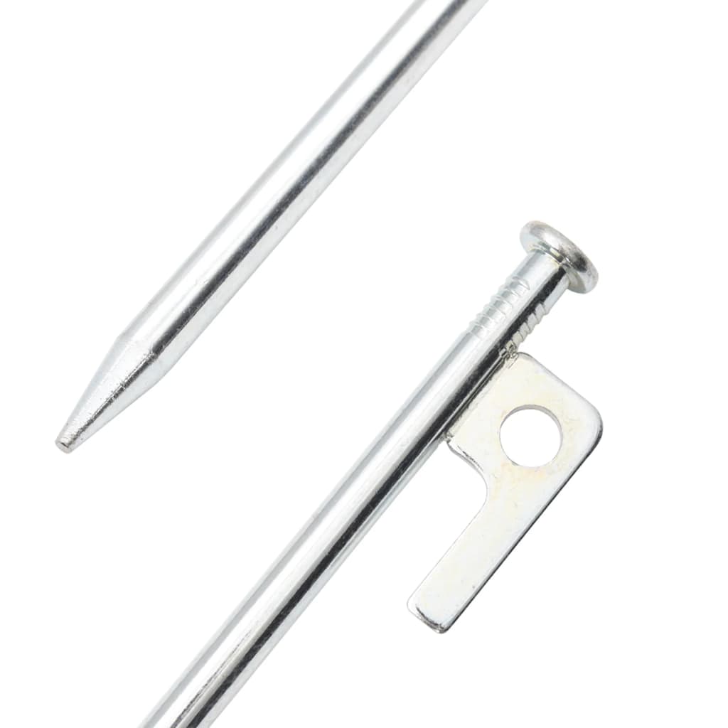 Picchetti per Tenda 24 pz 20 cm 9 mm in Acciaio Zincato