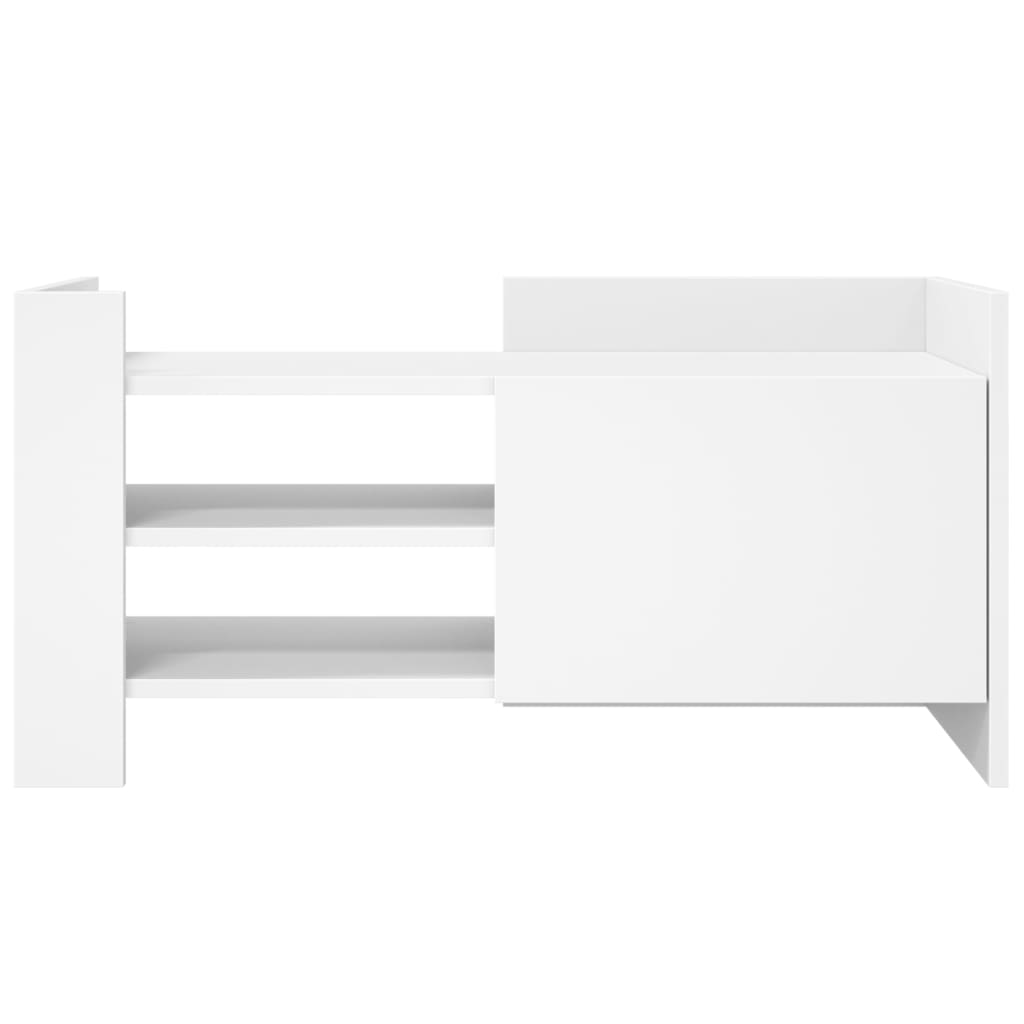 Mobile Porta TV Bianco 80x35x40 cm in Legno Multistrato