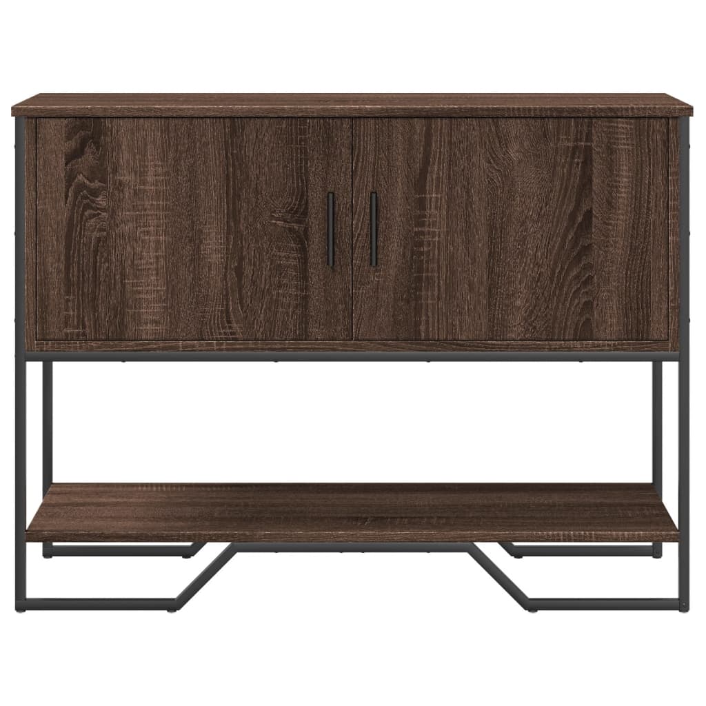 Tavolo Consolle Rovere Marrone 100x35x74,5 cm in Truciolato