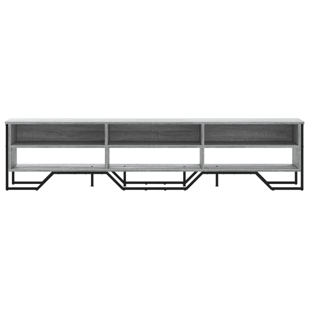 Mobile Porta TV Grigio Sonoma 180x34x41cm in Legno Multistrato