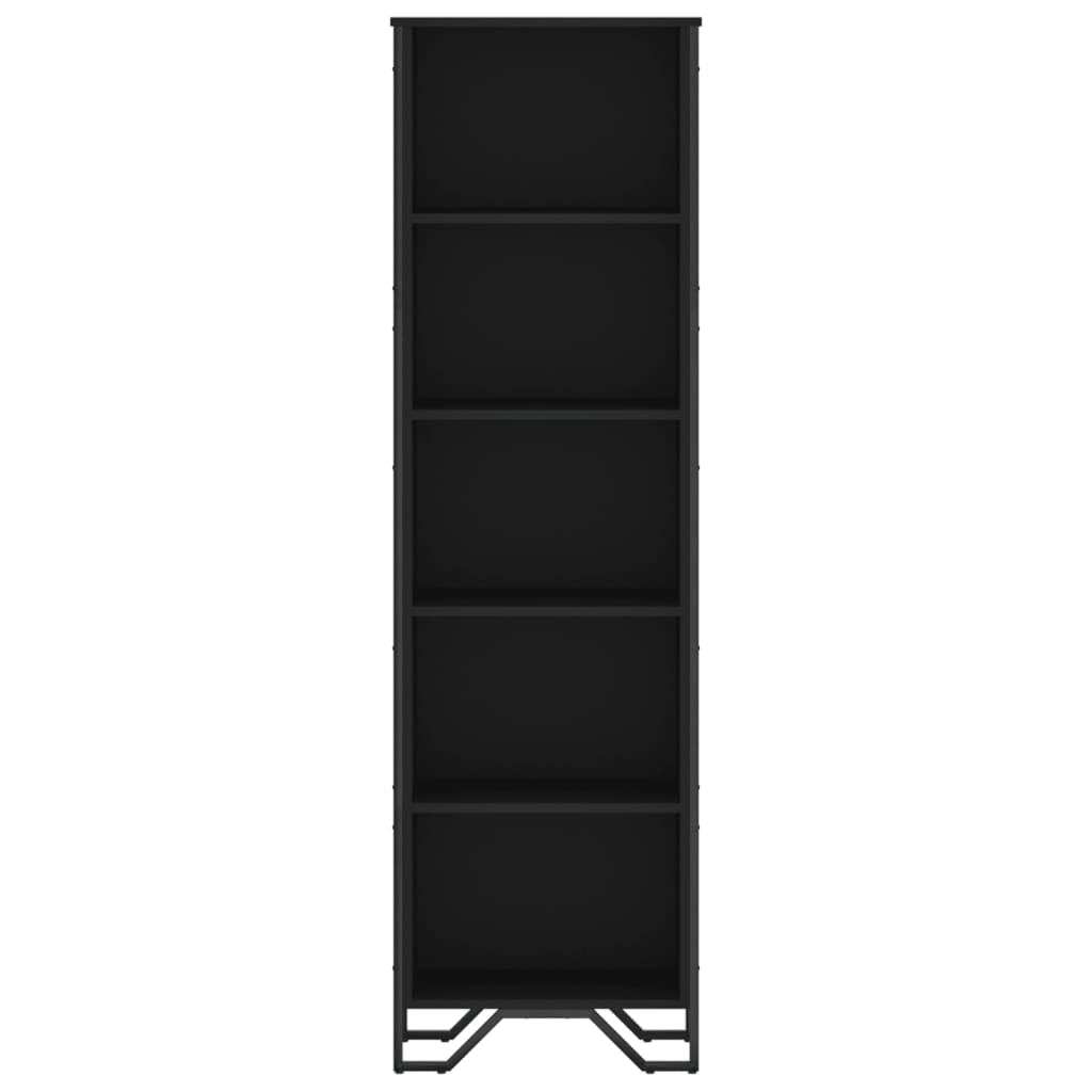 Libreria Nera 50x31x169 cm in Legno Multistrato