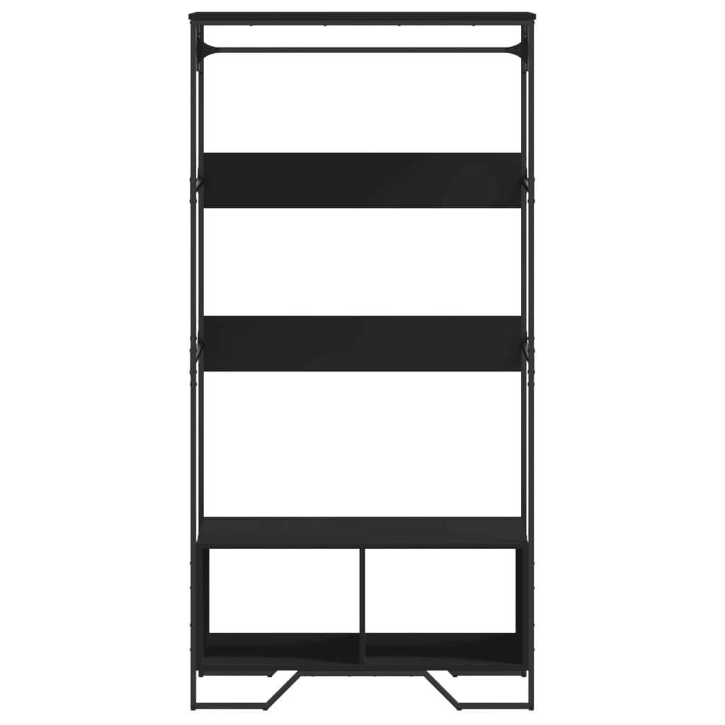 Armadio Nero 90x50x180 cm in Truciolato