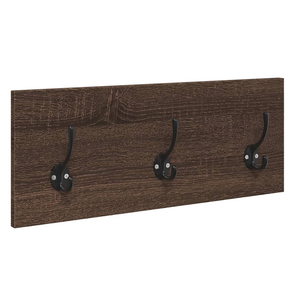 Set Mobili da Ingresso 4 pz Rovere Marrone in Legno Multistrato
