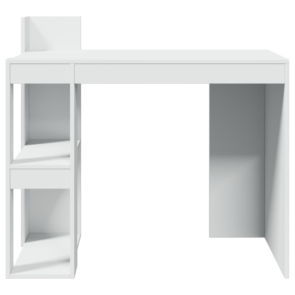 Scrivania Ufficio Bianca 103,5x56,5x94 cm in Legno Multistrato