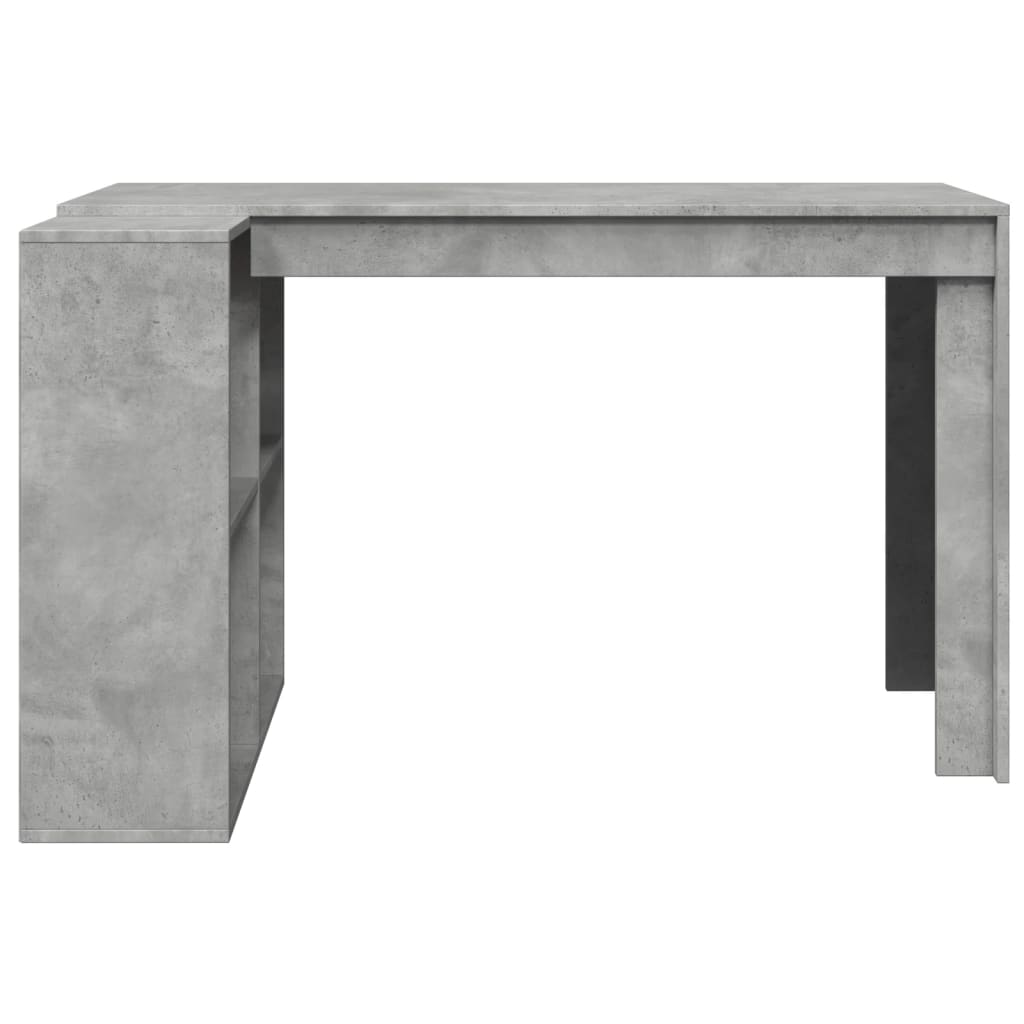Scrivania Grigio Cemento 123,5x73,5x75 cm in Legno Multistrato