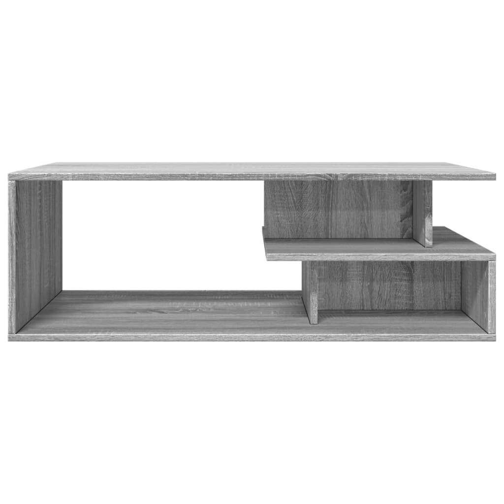 Tavolino da Salotto Grigio Sonoma 102x55x35cm Legno Multistrato