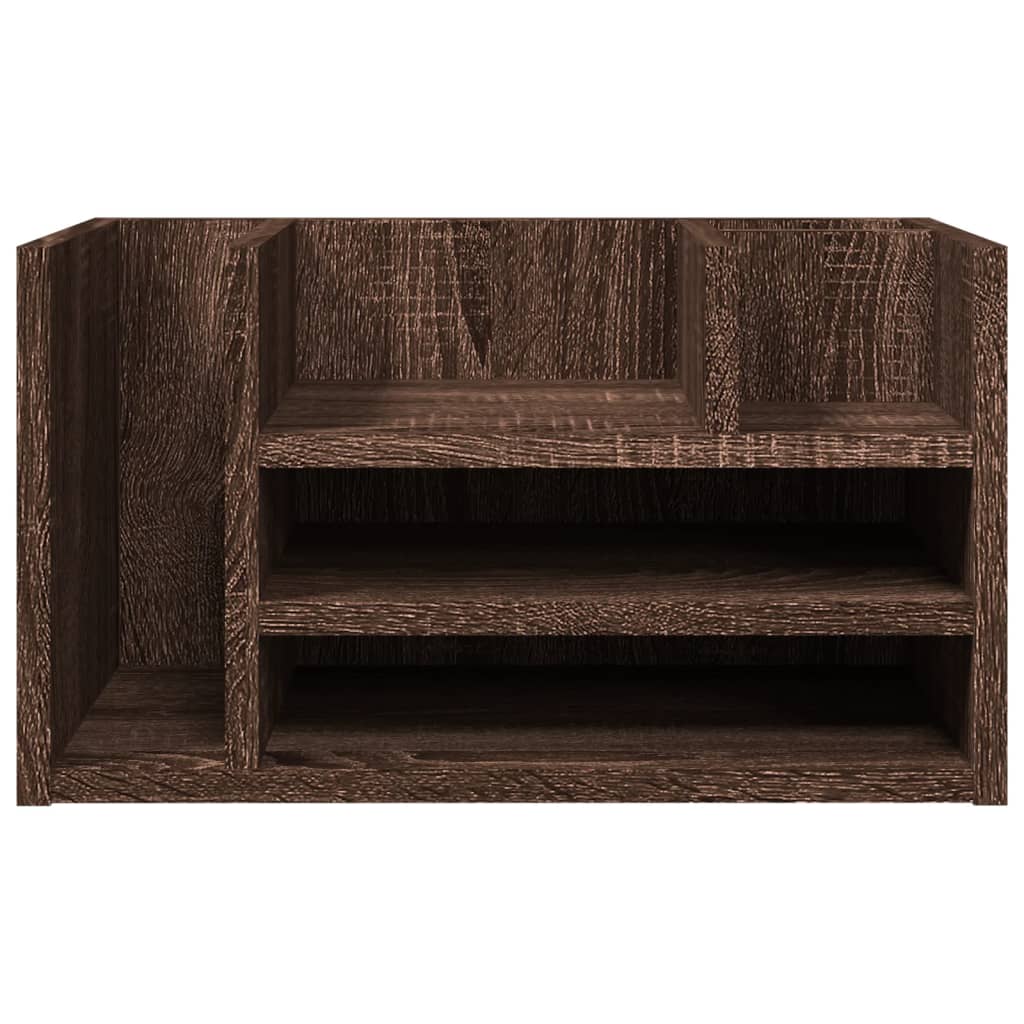Organizer Scrivania Rovere Marrone 44,5x24x25 Legno Multistrato