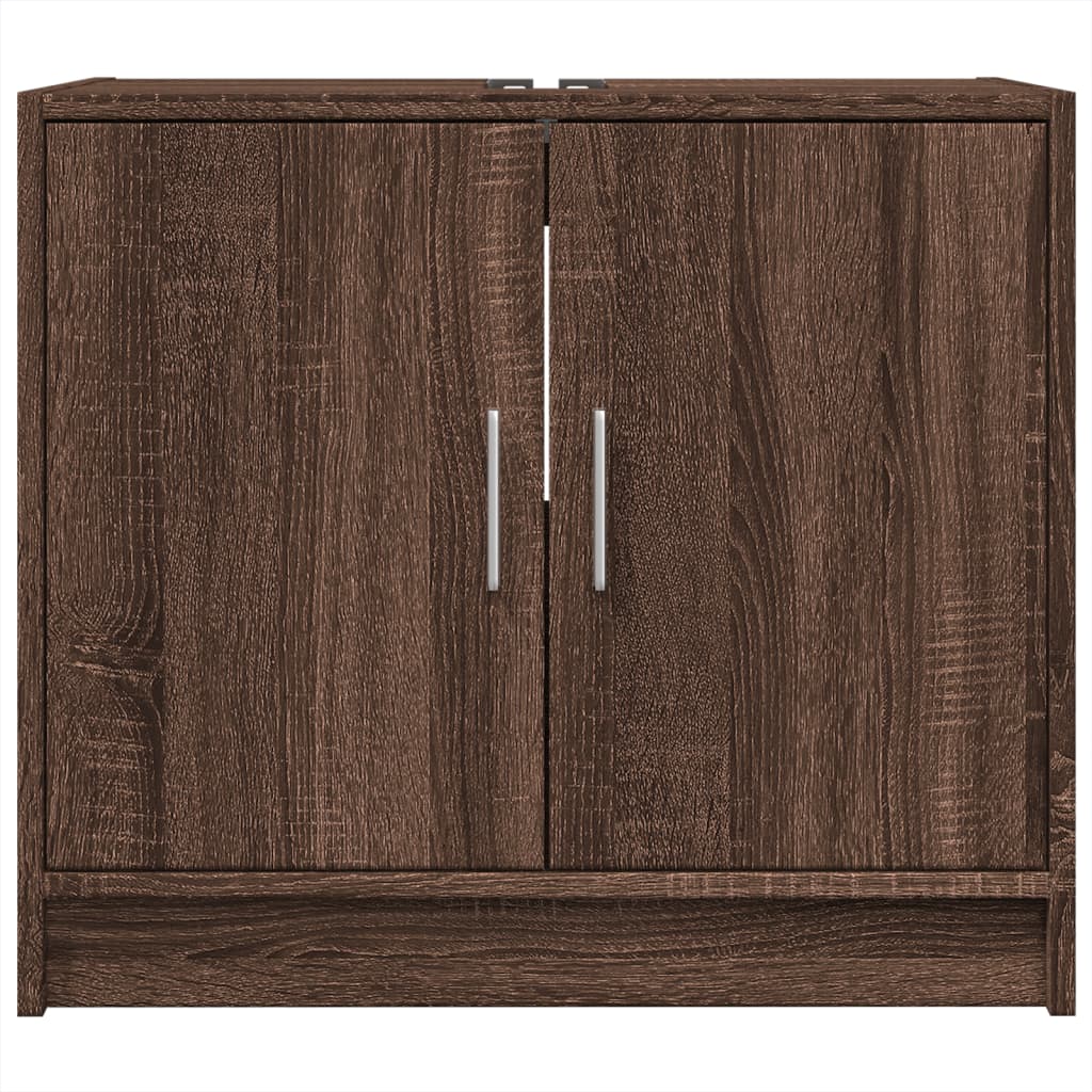 Mobile Lavabo Rovere Fumo 63x29x55 cm in Truciolare
