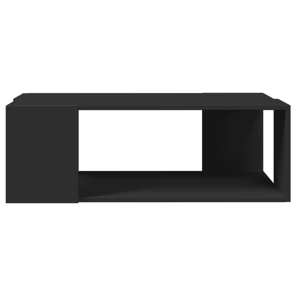 Tavolino da Salotto Nero 89,5x48x30 cm in Legno Multistrato