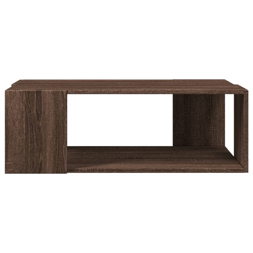 Tavolino Salotto Rovere Marrone 89,5x48x30 cm Legno Multistrato