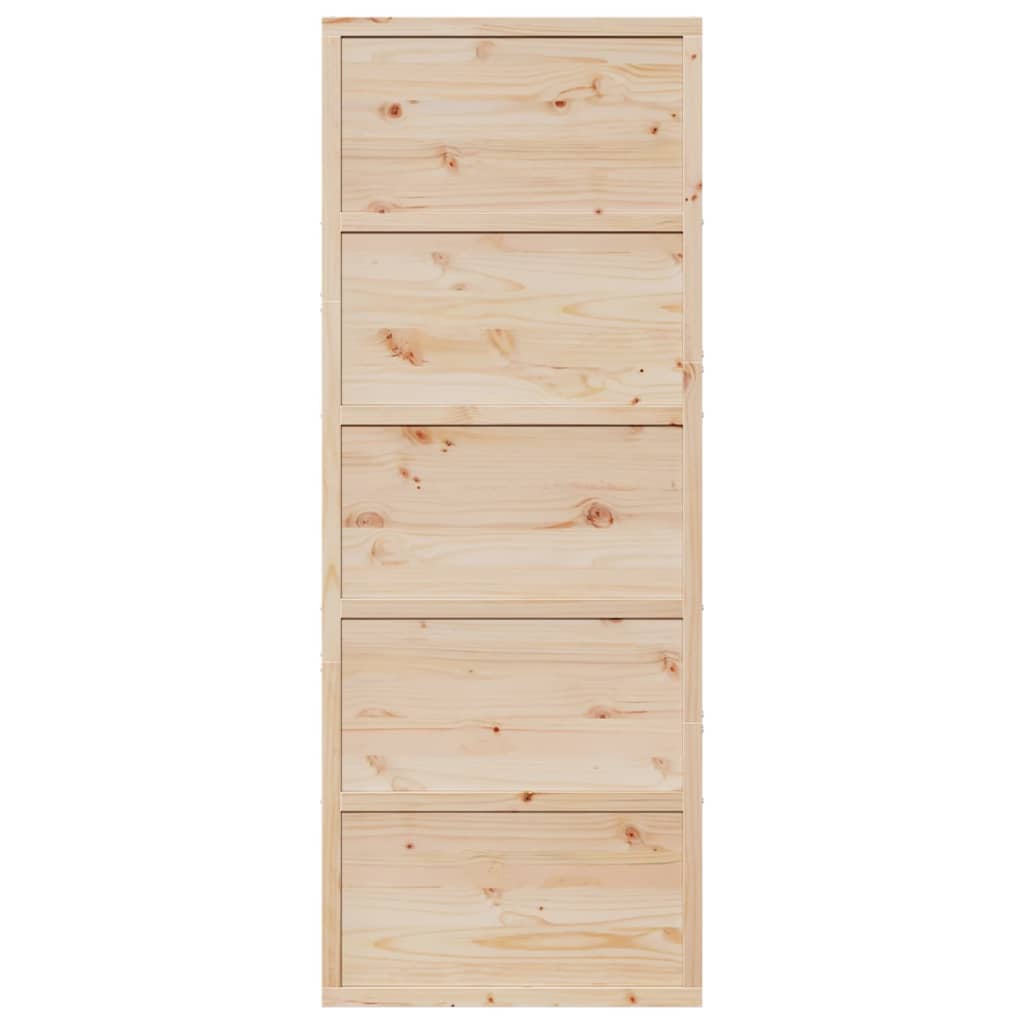 Porta per Granaio 80x208 cm in Legno Massello di Pino