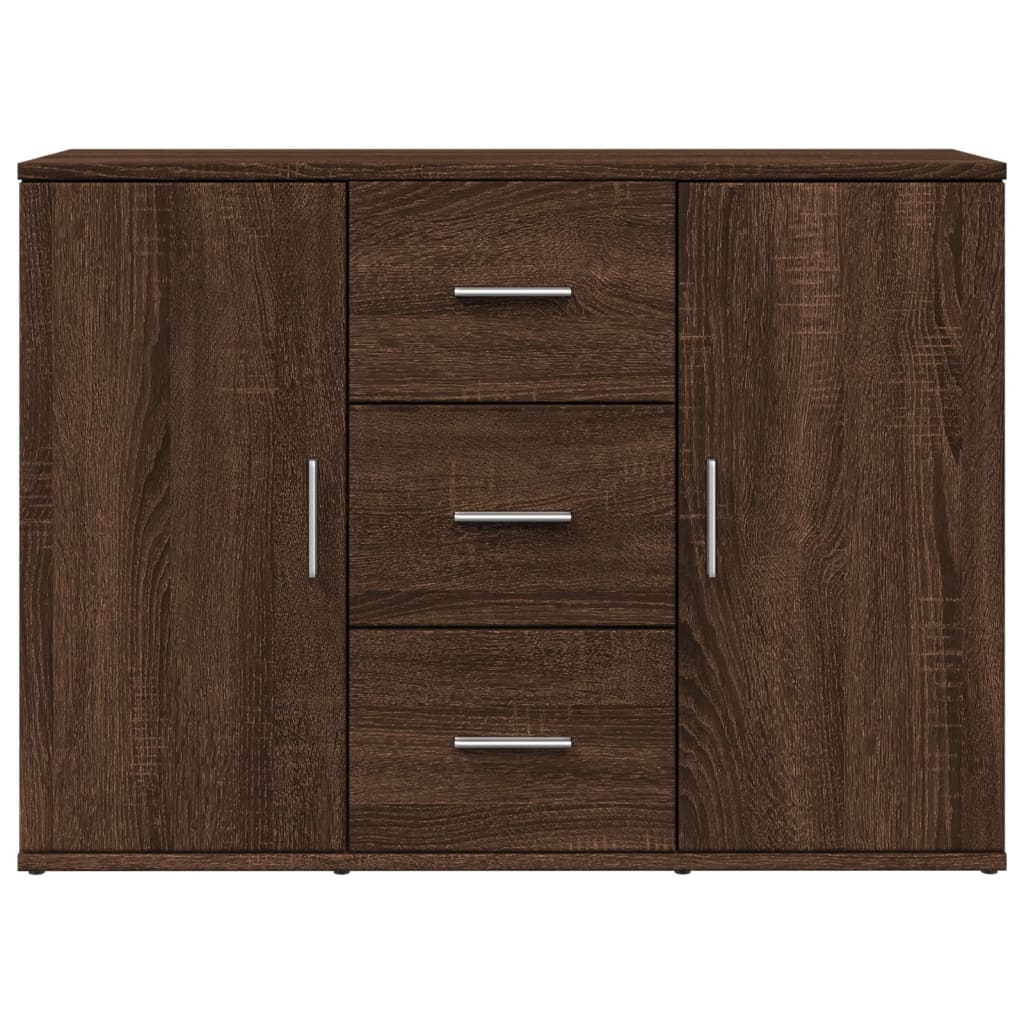 Credenza Rovere Marrone 90,5x29,5x65 cm in Truciolato