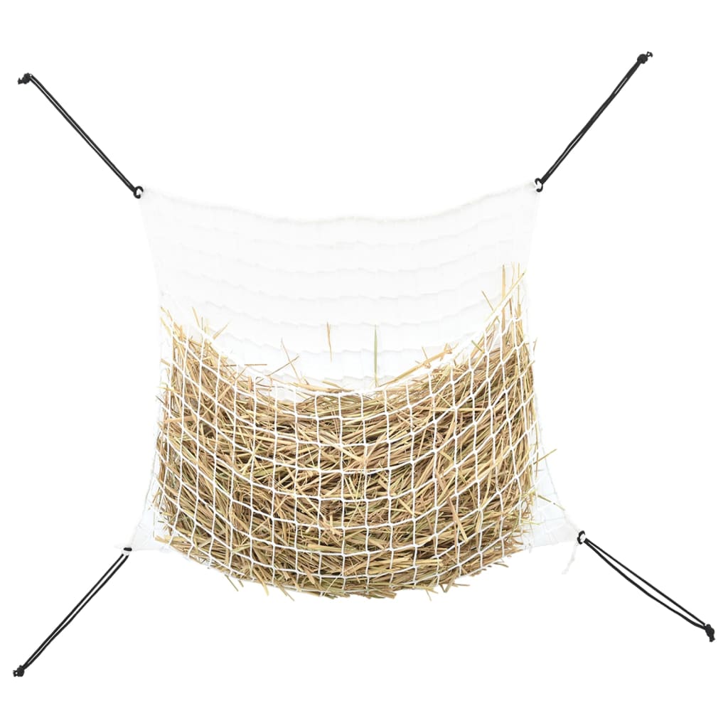 Reti da Fieno 2pz Rettangolari Bianchi 100x90 cm in PP