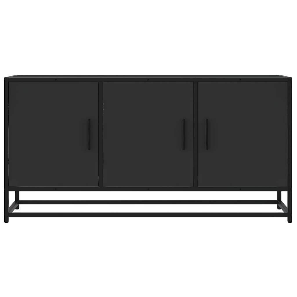 Mobile TV Nero 100x35x50 cm in Truciolato e Metallo