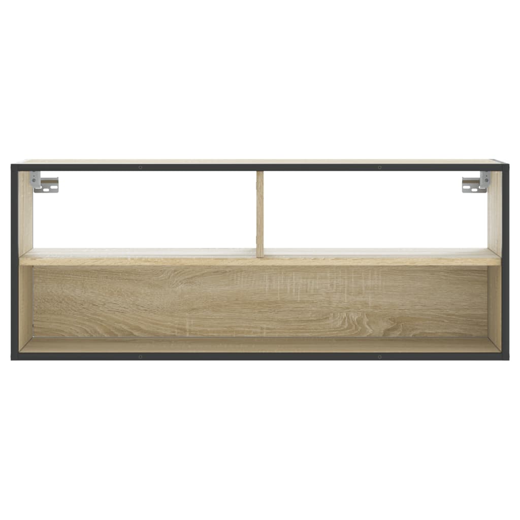 Mobile TV Rovere Sonoma 100x31x39,5cm Legno Multistrato Metallo
