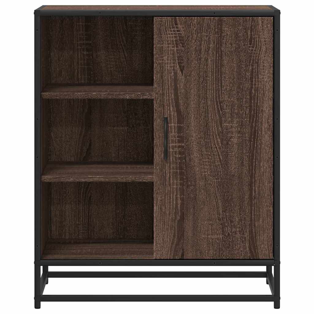Credenza Rovere Marrone 62x35x76 cm in Legno Multistrato
